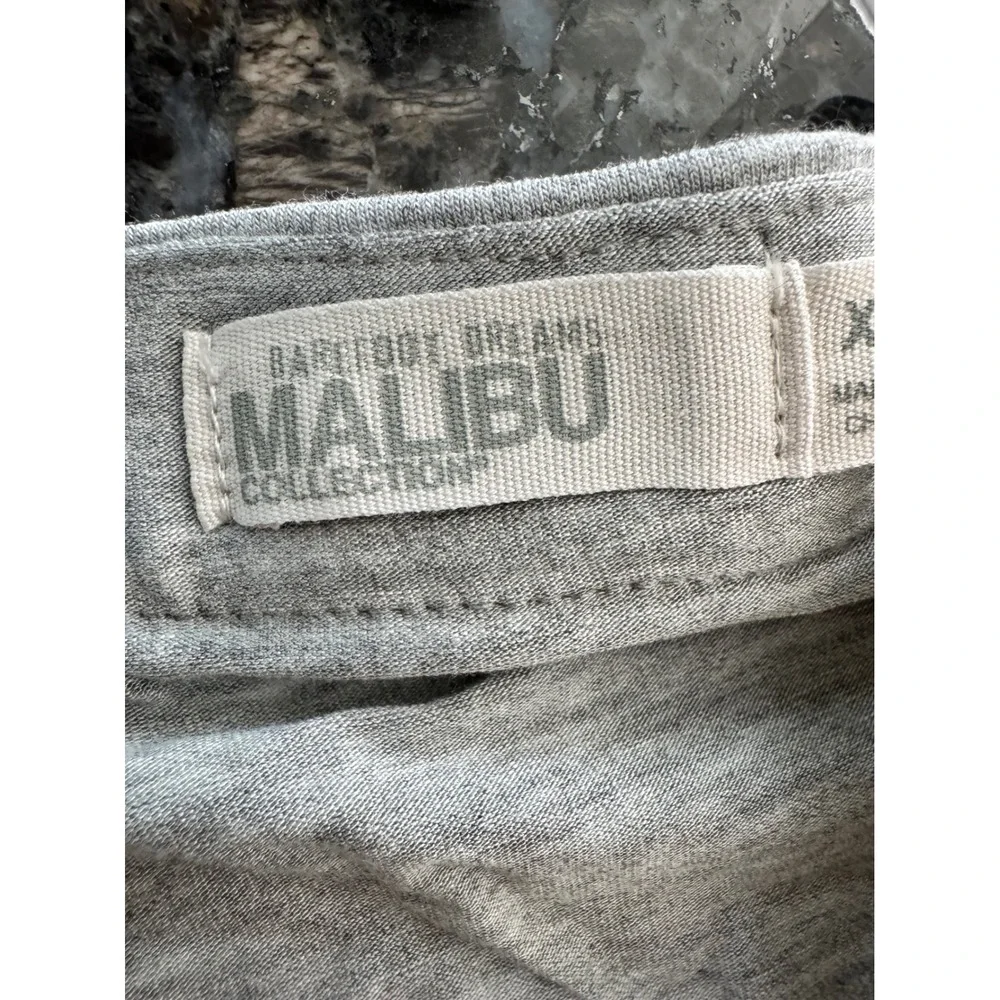 Barefoot‎ Dreams Malibu Soft Jersey Piped PJ Set Gray White XS BDWMC22293 NEW